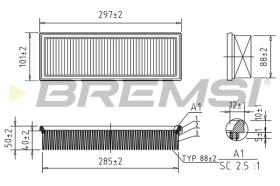 BREMSI FA1654 - FILTRI ARIA - AIR FILTER