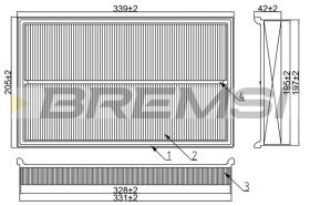 BREMSI FA1655 - FILTRI ARIA - AIR FILTER