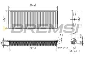 BREMSI FA1659 - FILTRI ARIA - AIR FILTER