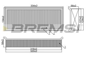 BREMSI FA1661 - FILTRI ARIA - AIR FILTER
