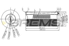 BREMSI FA1665 - FILTRI ARIA - AIR FILTER