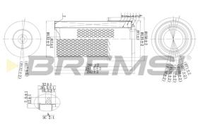 BREMSI FA1669 - FILTRI ARIA - AIR FILTER