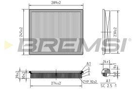 BREMSI FA1673 - FILTRI ARIA - AIR FILTER