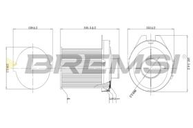 BREMSI FA1677 - FILTRI ARIA - AIR FILTER