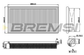 BREMSI FA1688 - FILTRI ARIA - AIR FILTER