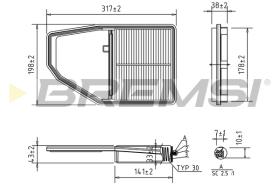 BREMSI FA1689 - FILTRI ARIA - AIR FILTER