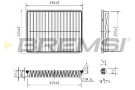 BREMSI FA1695 - FILTRI ARIA - AIR FILTER