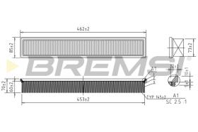 BREMSI FA1696 - FILTRI ARIA - AIR FILTER