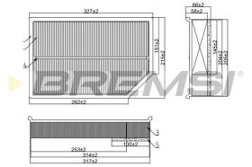 BREMSI FA1699 - FILTRI ARIA - AIR FILTER