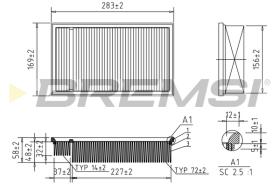 BREMSI FA1704 - FILTRI ARIA - AIR FILTER