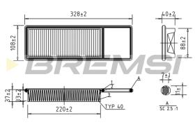 BREMSI FA1705 - FILTRI ARIA - AIR FILTER