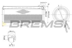BREMSI FA1996 - FILTRI ARIA - AIR FILTER