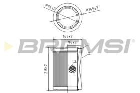 BREMSI FA2020 - FILTRI ARIA - AIR FILTER