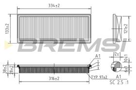 BREMSI FA2031 - FILTRI ARIA - AIR FILTER