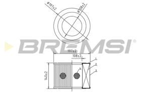 BREMSI FA2043 - FILTRI ARIA - AIR FILTER