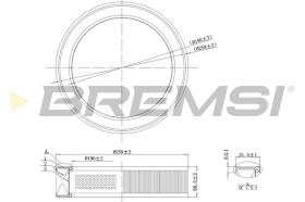 BREMSI FA2068 - FILTRI ARIA - AIR FILTER