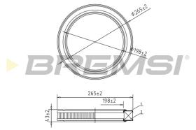 BREMSI FA2079 - FILTRI ARIA - AIR FILTER