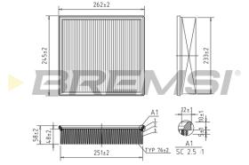 BREMSI FA2088 - FILTRI ARIA - AIR FILTER