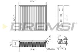 BREMSI FA2090 - FILTRI ARIA - AIR FILTER