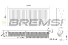 BREMSI FA2096 - FILTRI ARIA - AIR FILTER