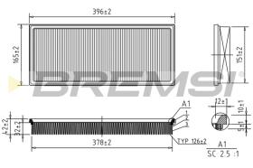 BREMSI FA2100 - FILTRI ARIA - AIR FILTER