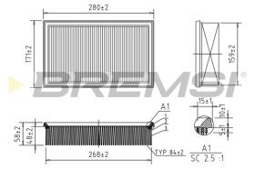 BREMSI FA2101 - FILTRI ARIA - AIR FILTER