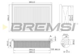 BREMSI FA2104 - FILTRI ARIA - AIR FILTER