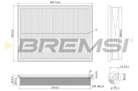 BREMSI FA2105 - FILTRI ARIA - AIR FILTER
