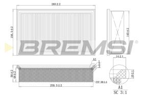 BREMSI FA2106 - FILTRI ARIA - AIR FILTER