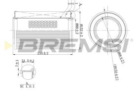 BREMSI FA2111 - FILTRI ARIA - AIR FILTER