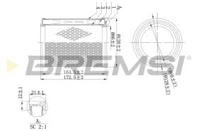 BREMSI FA2112 - FILTRI ARIA - AIR FILTER