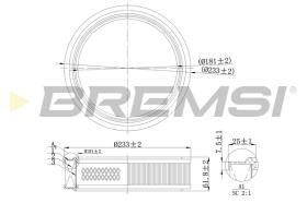 BREMSI FA2117 - FILTRI ARIA - AIR FILTER
