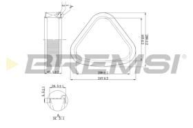 BREMSI FA2118 - FILTRI ARIA - AIR FILTER