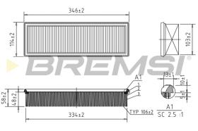 BREMSI FA2119 - FILTRI ARIA - AIR FILTER