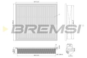 BREMSI FA2122 - FILTRI ARIA - AIR FILTER