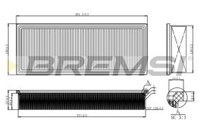 BREMSI FA2123 - FILTRI ARIA - AIR FILTER