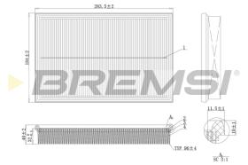 BREMSI FA2124 - FILTRI ARIA - AIR FILTER