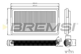 BREMSI FA2126 - FILTRI ARIA - AIR FILTER