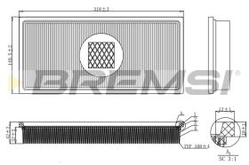 BREMSI FA2129 - FILTRI ARIA - AIR FILTER