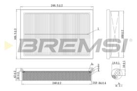 BREMSI FA2130 - FILTRI ARIA - AIR FILTER