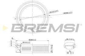 BREMSI FA2131 - FILTRI ARIA - AIR FILTER