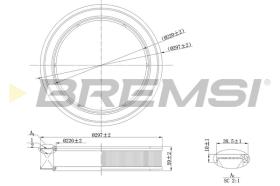 BREMSI FA2132 - FILTRI ARIA - AIR FILTER