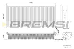 BREMSI FA2134 - FILTRI ARIA - AIR FILTER