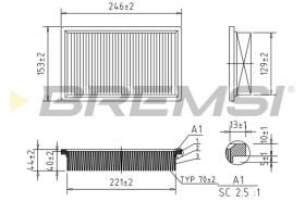 BREMSI FA2135 - FILTRI ARIA - AIR FILTER