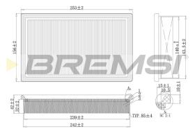 BREMSI FA2140 - FILTRI ARIA - AIR FILTER