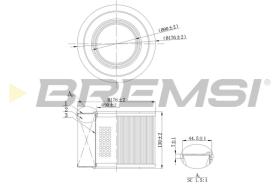 BREMSI FA2142 - FILTRI ARIA - AIR FILTER