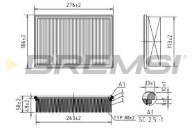 BREMSI FA2154 - FILTRI ARIA - AIR FILTER