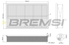 BREMSI FA2159 - FILTRI ARIA - AIR FILTER