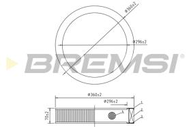 BREMSI FA2167 - FILTRI ARIA - AIR FILTER