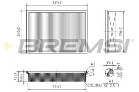 BREMSI FA2169 - FILTRI ARIA - AIR FILTER